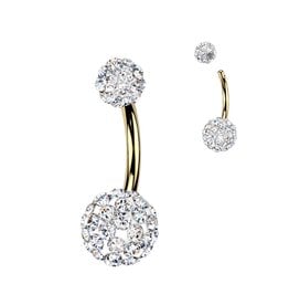 Bauchnabelpiercing Gold Epoxy