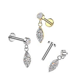 Helix & Tragus Piercing mit Anhänger