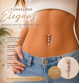 Reverse Bauchnabelpiercing Schmetterling – Silber oder Gold