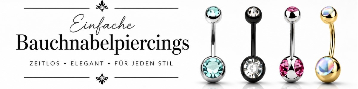 Einfache Bauchnabelpiercings
