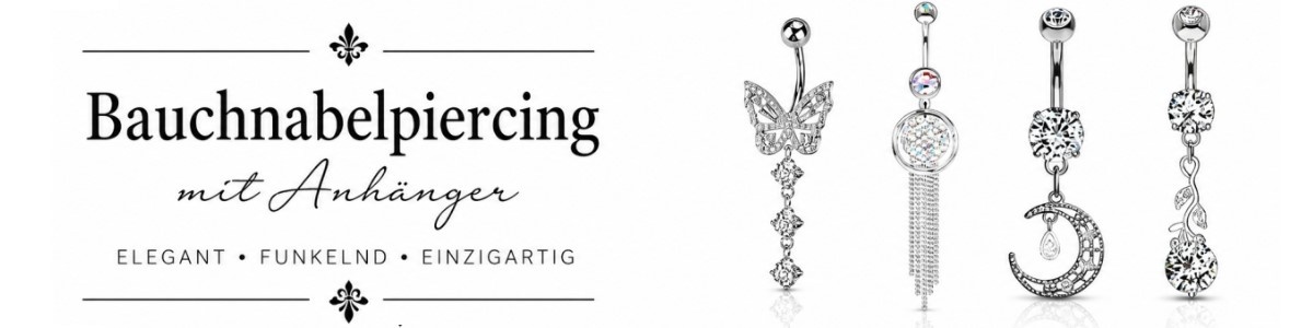 Bauchnabelpiercing mit Anhänger