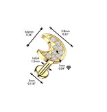 Labret Piercing Mond – Chirurgenstahl 316L PVD | Innengewinde