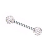 Zungenpiercing mit Epoxykugeln – Chirurgenstahl 316L | 12–22 mm