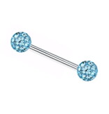 Zungenpiercing mit Epoxykugeln – Chirurgenstahl 316L | 12–22 mm