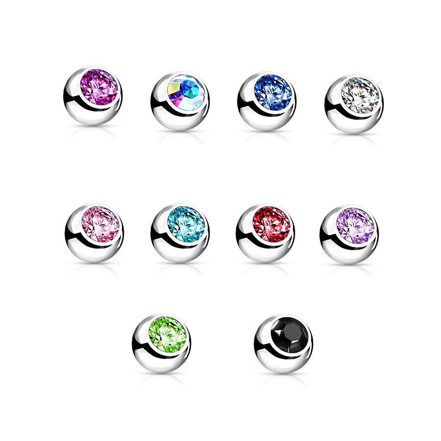 1,6 x 5 mm Piercing Kugel – 11 Farben | Ersatzkugel