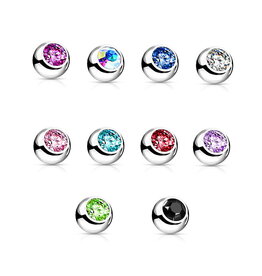 1,6 x 5 mm Piercing Kugel – Chirurgenstahl 316L | 11 Farben | Ersatzkugel