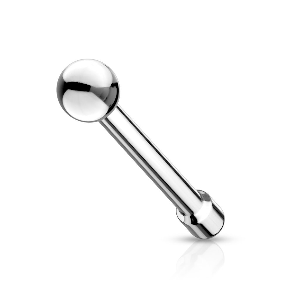Nasenstecker mit 2 mm Kugel – Gerader Stab