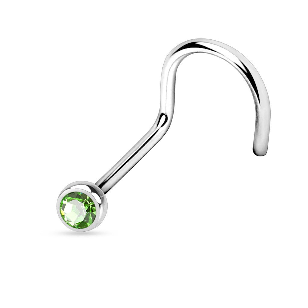 Nasenstecker Spirale – Chirurgenstahl 316L - 9 Farben