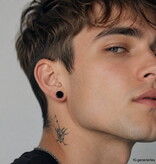Schwarze Edelstahl Fake Plugs - 6 | 8 | 10 | 12mm lieferbar