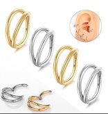 Titan Clicker Doppelring – Titanium 8 & 10 mm