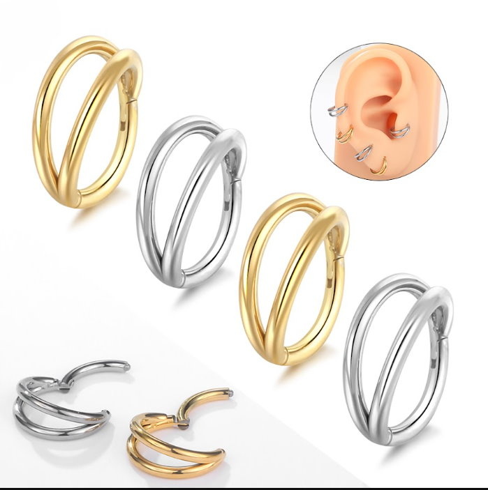 Titan Clicker Doppelring – Titanium 8 & 10 mm