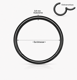 0,8 mm Clickerring schwarz