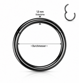 1,0 mm Segmentring Clicker – PVD | 6, 8 & 10 mm