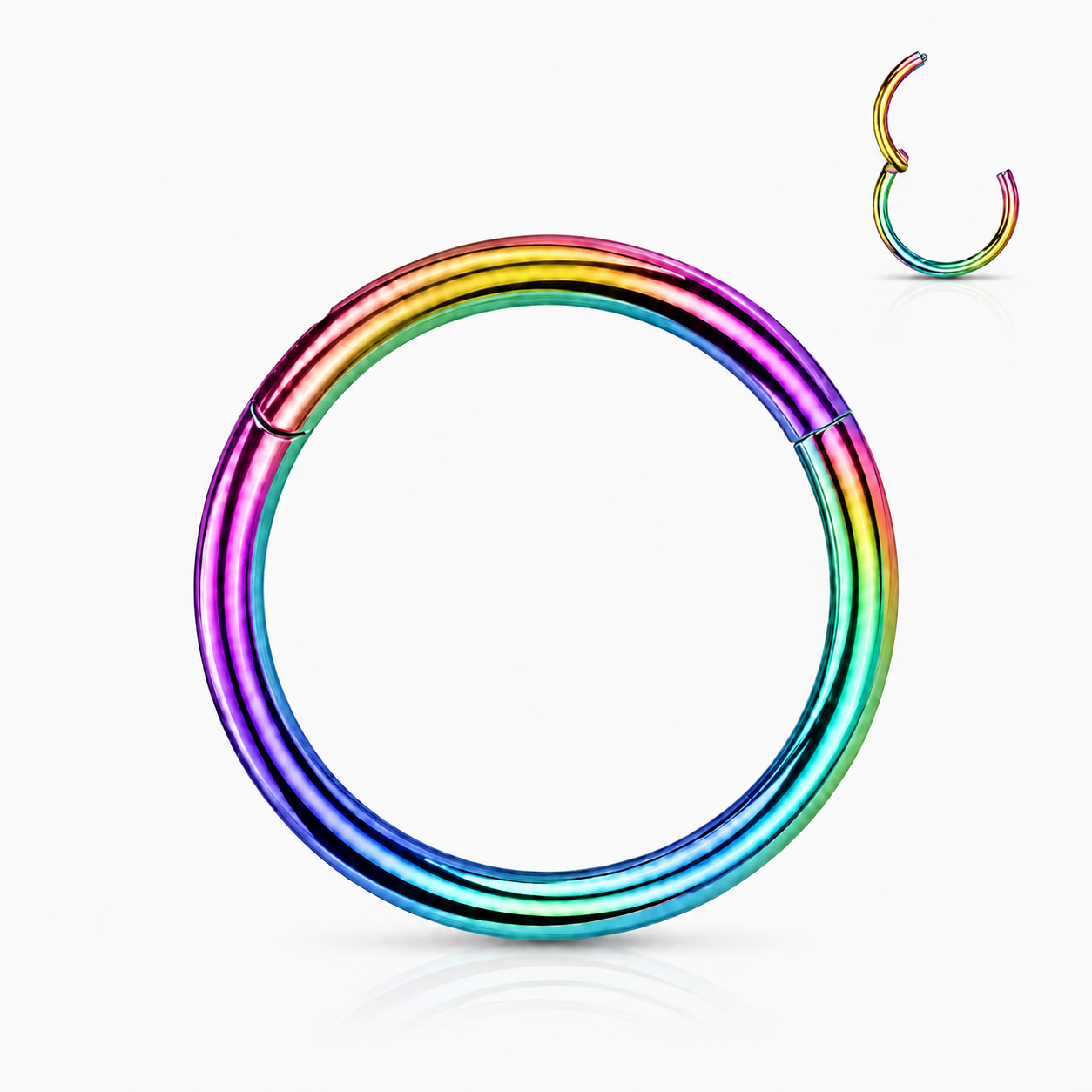 Nasenring 1mm  mit Clickverschluss