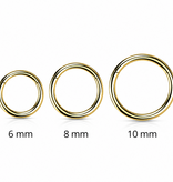 1,0 mm Nasenring Gold – Clicker | 6, 8 & 10 mm