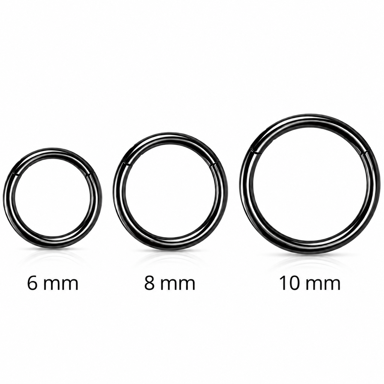 1,0 mm Segmentring Clicker – PVD | 6, 8 & 10 mm
