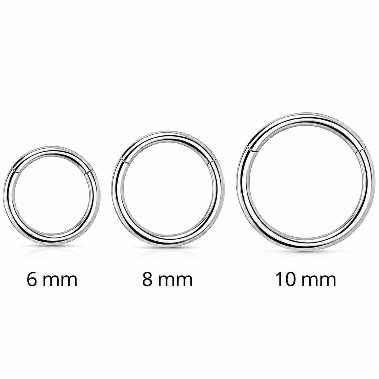 1 mm Nasenring mit Klappverschluss