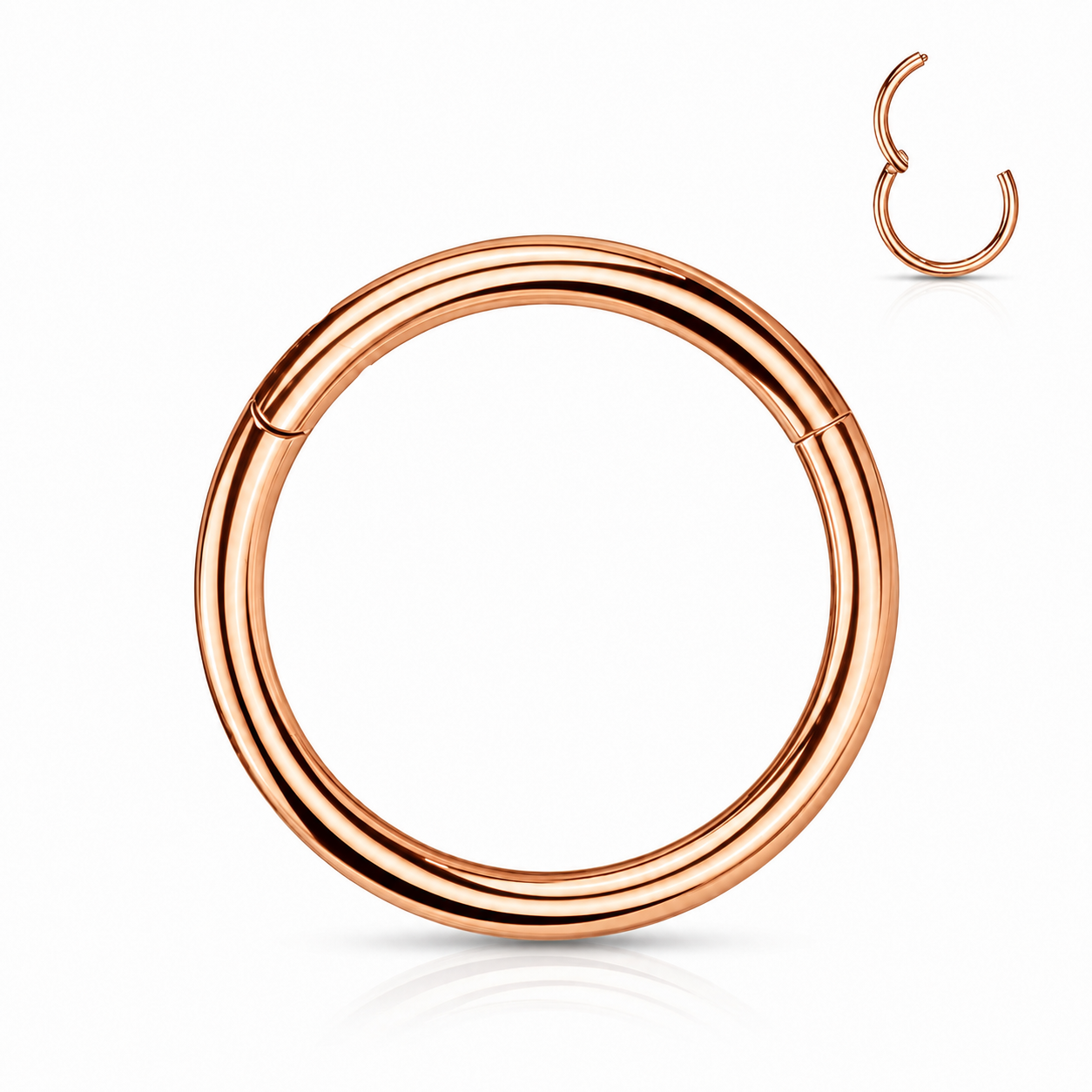 Nasenring Roségold – Clicker - 6, 8 & 10 mm