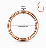 Nasenring Roségold – Clicker - 6, 8 & 10 mm