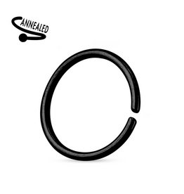 1mm Nasenring schwarz