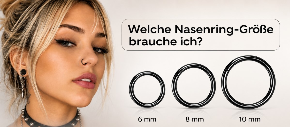 Nasenring-Größe: 6, 8 oder 10 mm? Größenratgeber