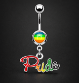 Pride Bauchnabelpiercing Regenbogen