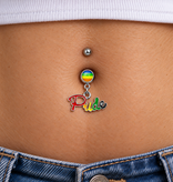 Pride Bauchnabelpiercing Regenbogen