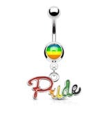 Pride Bauchnabelpiercing Regenbogen