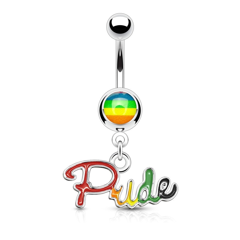Pride Bauchnabelpiercing Regenbogen
