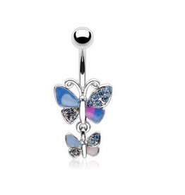 Bauchnabelpiercing Schmetterling