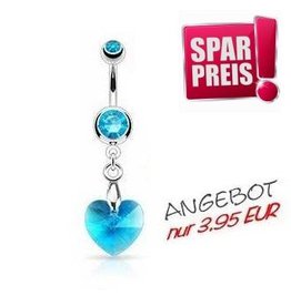 Bauchnabelpiercing Herz Anhänger