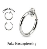 Fake Nasenpiercing Ring – Für Nase, Septum & Lippe