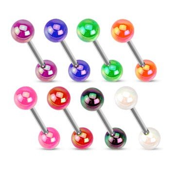 Bunte Nippelpiercing - 8 Farben