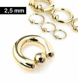 2,5 mm BCR-Ring goldfärbig