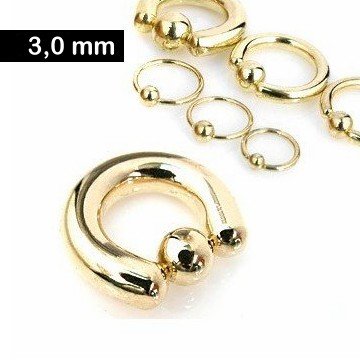 3 mm BCR-Ring goldfärbig