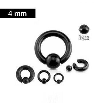 4 mm BCR Ring - schwarz