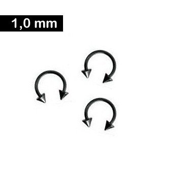 Piercingring 1,0 x 10 mm