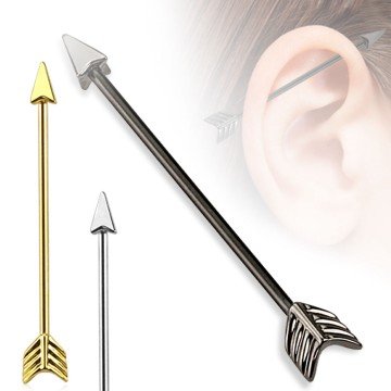 38mm Industrial Piercing Pfeil