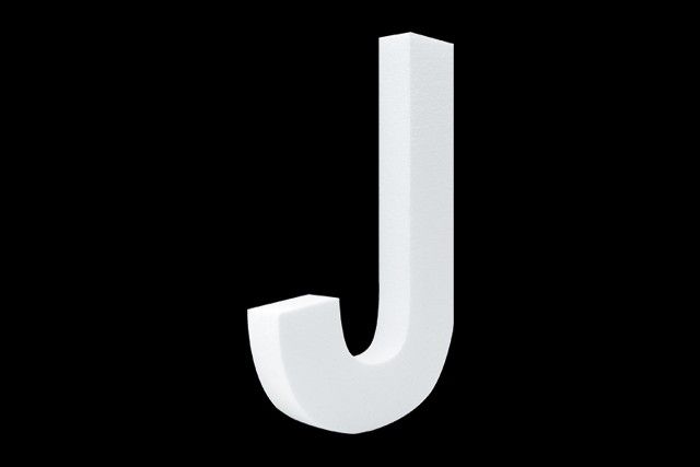 Blanco letter J