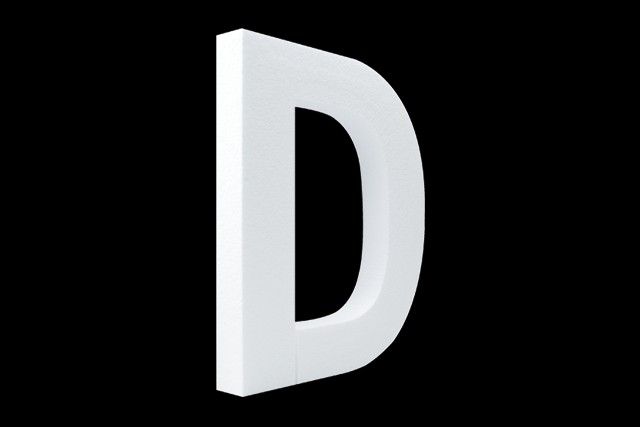 Blanco letter D