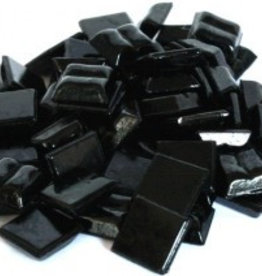 Glas-mozaieksteentjes 1x1 cm ca. 200 stuks Zwart