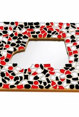 Mozaiek pakket Spiegel DeLuxe Auto Rood-Zwart-Wit