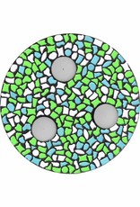 Waxinelichthouder Wit-Lichtblauw-Lichtgroen Mozaiek pakket PREMIUM