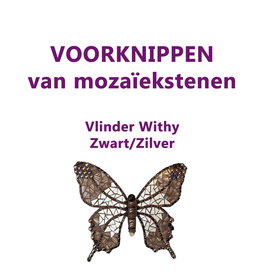 VOORKNIPPEN Vlinder Withy Zwart/Zilver