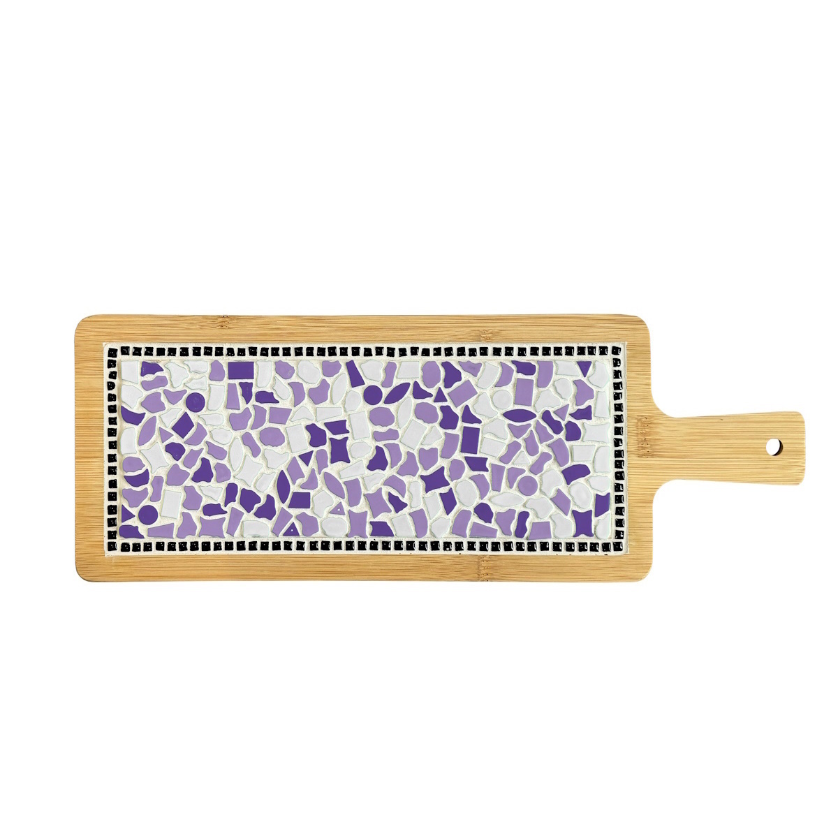 Borrelplank Z Wit-Paars-Violet ZG Mozaïek pakket