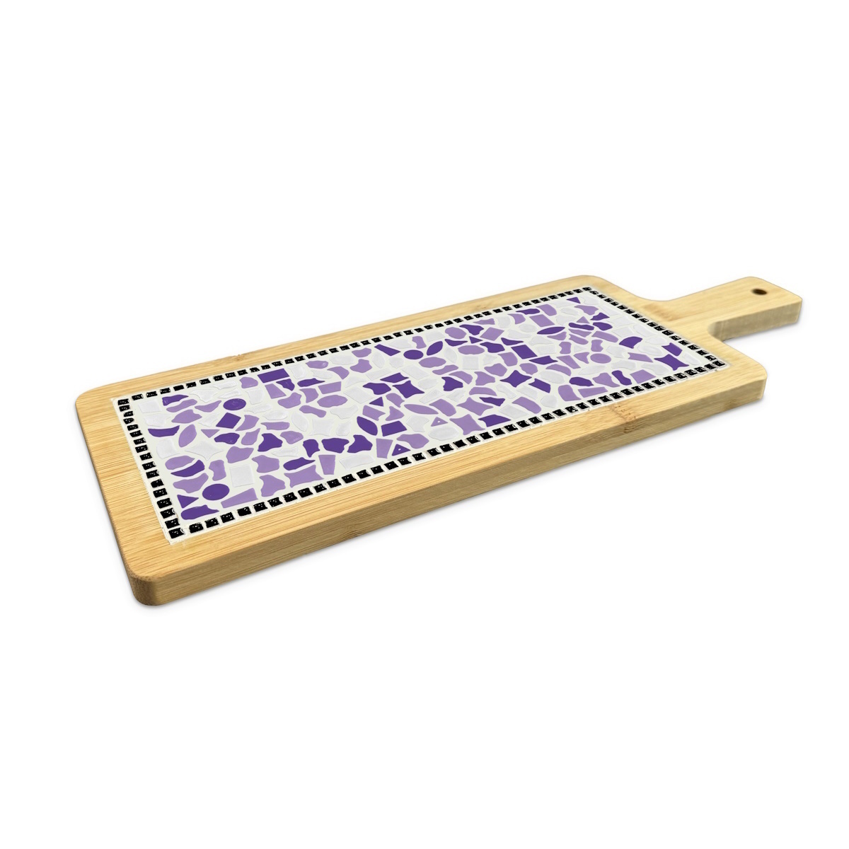 Borrelplank Z Wit-Paars-Violet ZG Mozaïek pakket