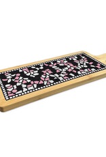 Borrelplank W Zwart-Wit-Roze AC Mozaïek pakket