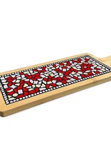 Borrelplank W Rood-Wit-Creme AC Mozaïek pakket