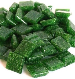 Glas-mozaieksteentjes 1x1 cm ca. 200 stuks Donkergroen