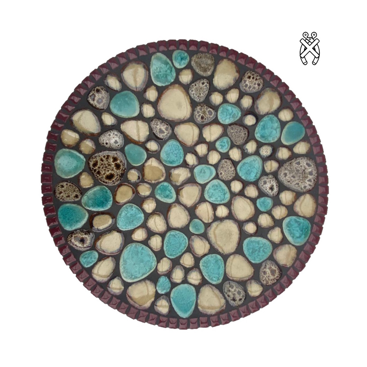 Mozaiek schaal Bubbles Retro